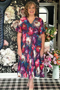 Talor Vivian Dress - Peony Jewel | SALE