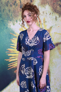 Annah Stretton Sale 2021: Primrose Dress - Navy - SALE