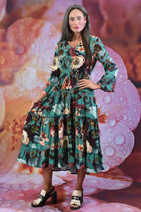 Curve Collection: Picture Perfect Dress - Rose Garden