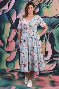 Pretty As A Picture Dress - Blue Roseberry