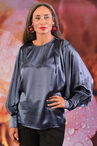 Almost Famous Blouse - Slate | SALE