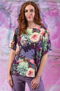 99 And Under Sale: Katie Love Top - Lilac Peony | SALE
