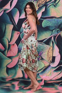 Swimwear Collection: Cotton Wrap - Teddy Rose