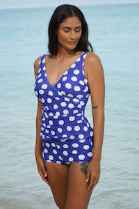 As Swimwear: Lucy Tankini - Navy Spot | SALE