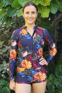 As Swimwear: Mermaid Long Sleeve Top - Florini Blue | SALE