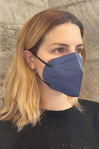 Unisex KN95 Respirator Non Medical Face Mask - Pack of 10 - Slate Navy | SALE