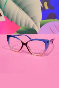 Gifts Under 50: Eleanor Reading Glasses - Blue Illusion +1.5