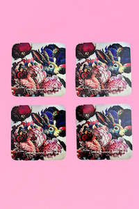 Sale Accessories: AS Square Coaster - Set of 4 - Some Bunny | SALE