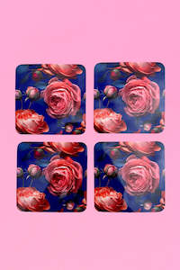 AS Square Coaster - Set of 4 - Rose Bud | SALE