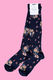 Compression Socks - Navy Petals