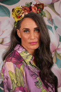 Annah Stretton Christmas Clothing: Festive Flora Headband - Sage