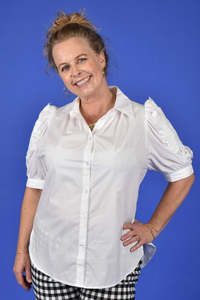 As Tops Shirts: Angeline Blouse - Pearl