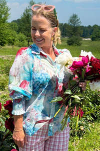 Curve Collection: Have Faith Blouse - Lush Bloom