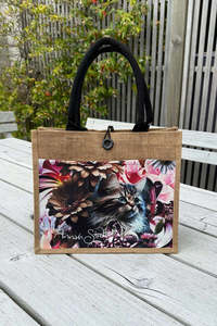 Kitten Love Mini Jute Bag