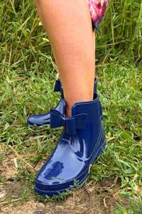 Footwear: AS Bow Gumboot - Navy