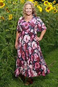 Best Sellers: Talor Vivian Dress - Berry Blossom