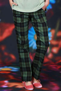 Best Sellers: Vita Kaye Pants - Green Check
