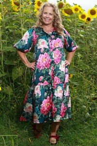 Best Sellers: Madly Harriet Dress - Cerise Peony