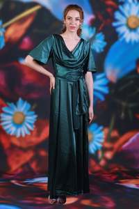 Mob Mog Luxe Collection: Georgia Dress - Forest Green