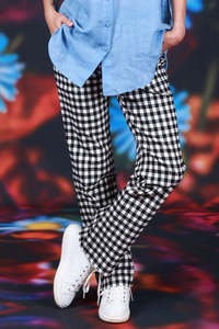 Vita Kaye Pants - Black Check