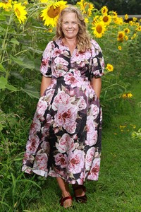 Curve Collection: Firefly Dress - Sunday Rose Black