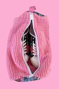 Bags Luggage: AS Shoe Wash Bag - Pink Feline Grace