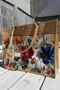 Bags Luggage: Jute Bag - Garden Gala