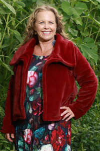 Curve Collection: Not Too Furry Too Jacket - Raspberry