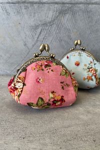 Mini Floral Coin Purse - Coral | PRE ORDER MID MAY