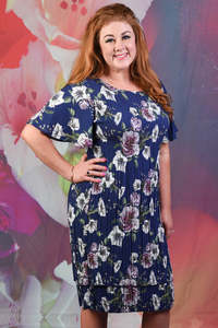 Pleat Me Dress - Indigo | SALE