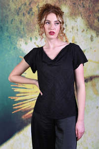 Curve Collection: Bijou Top - Black | SALE