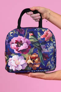 Cosmetic Insulated Travel Bag - Peony Aviary