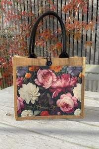 Midnight Waltz Mini Jute Bag
