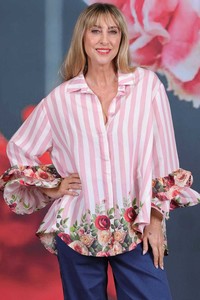 Curve Collection: Lucy In The Sky Blouse - Stripes and Border Bunches | PRE ORDER