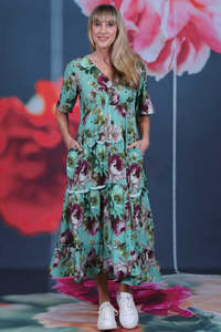 Pretty As A Picture Dress - Garden Dragon