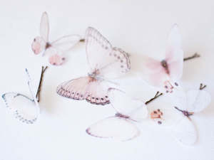 Silk Organza Butterfly Hairpins