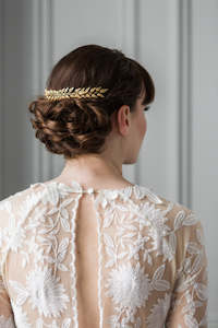 Edwardian Leaf Comb | Gold