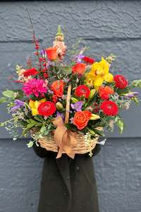 I Love You Flowers: Vibrant Garden Basket