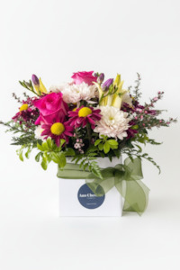 Birthday Flowers: Berry & Cream Arrangement