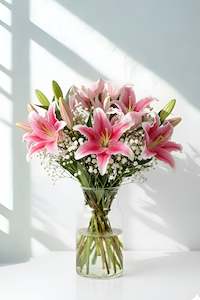 I Love You Flowers: Pink Lily Bouquet