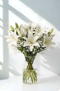 Thank You Flowers: White Lily Bouquet