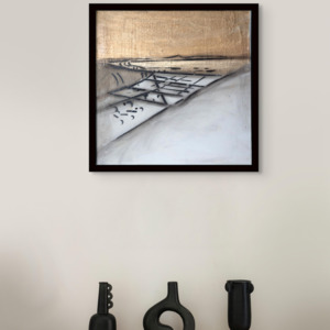 Sumner Nights: Sumner From Above - Gold Canvas