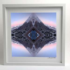 Small Square Prints: Broken River - Small Mandala Print
