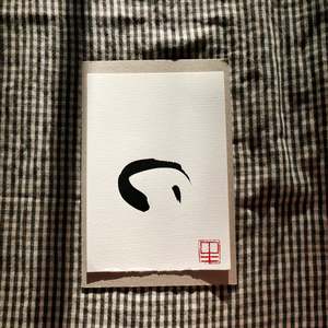 Gold Black On White: Ommm - Small 9 - work on paper