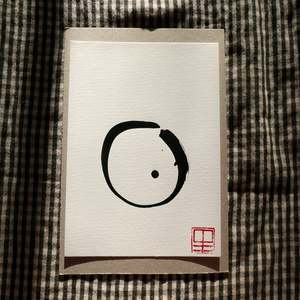 Gold Black On White: Ommm - Small 4 - work on paper