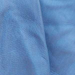 Leather Piece: Navy Lamb Leather  - Hide