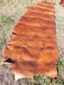 Leather Piece: Light Brown Leather  - 1/2 Hide