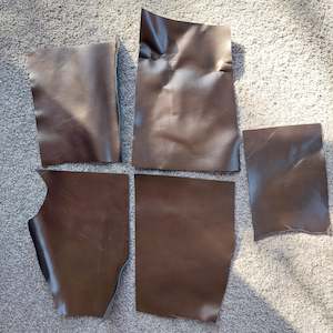 5 x Bronze Leather Pieces