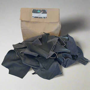 500g of Black Leather Pieces - 1.5mm thick