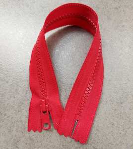 Zips 1: 1 x Red YKK Vislon Zip - 25cm (10")